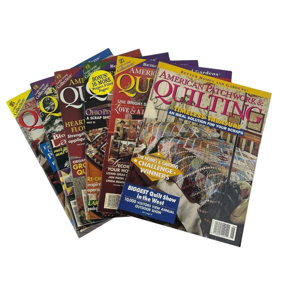 Better Homes & Gardens‎ American Patchwork & Quilting Magazines 1996-98 Lot of 6